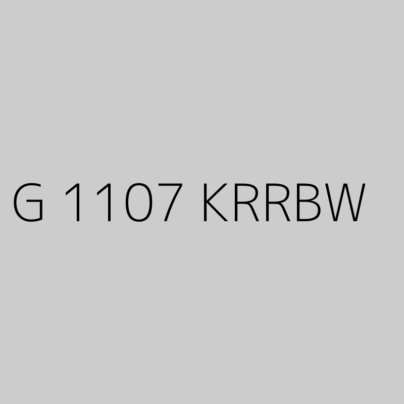 G 1107 KRRBW 